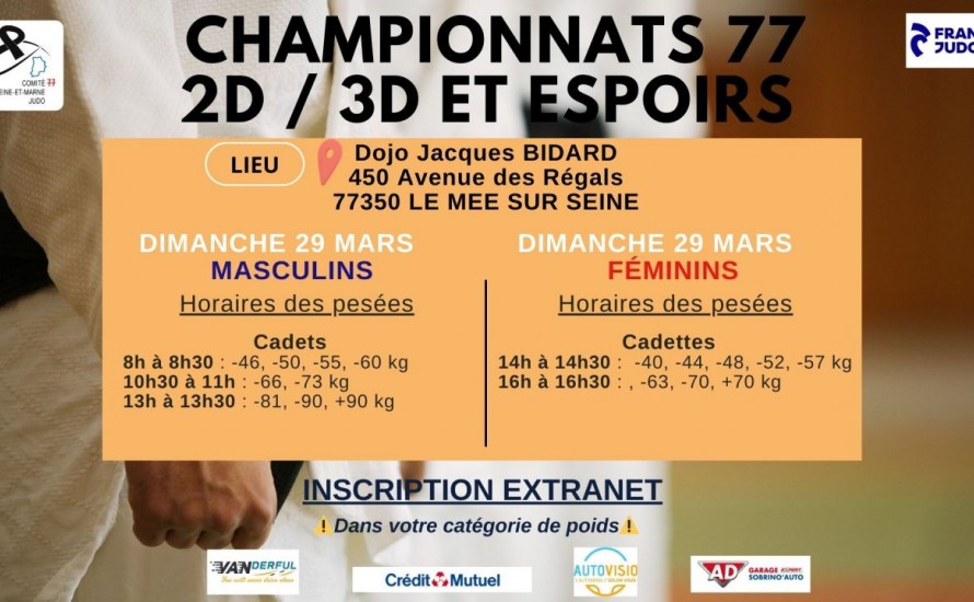 CHAMPIONNASTS 2D / 3D ET ESPOIRS